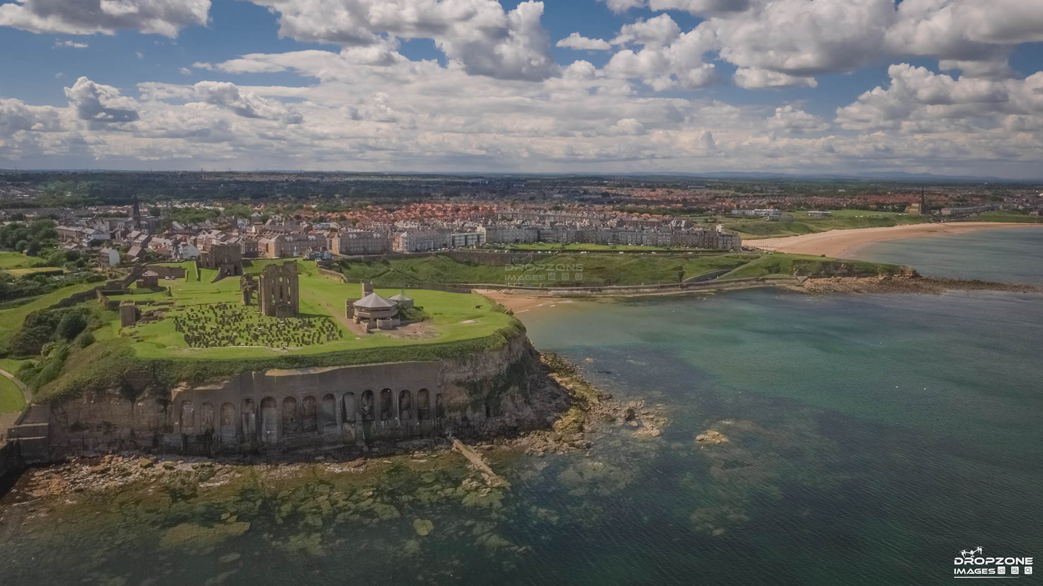 Tynemouth priory photographed by Newcastle drone operator